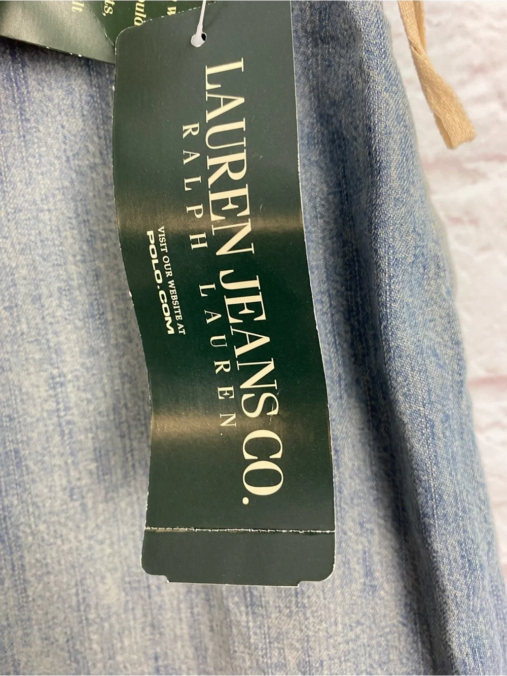 Lauren Ralph Lauren Denim Mermaid Skirt in Light Blue Y2K Size 8 New - Picture 3 of 9